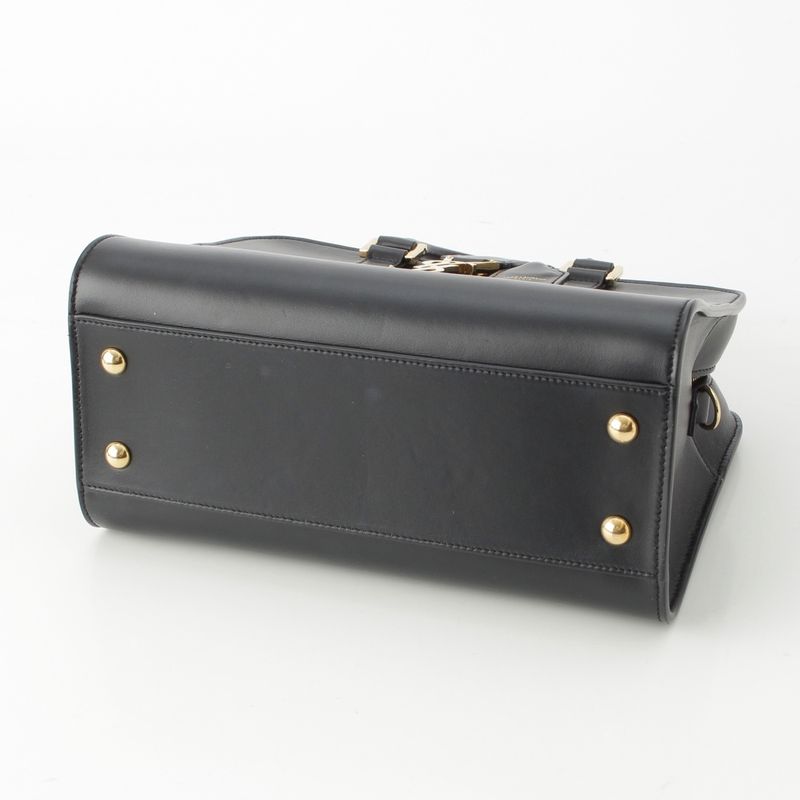 Saint Laurent Baby Cabas 2-Way Shoulder Handbag Black