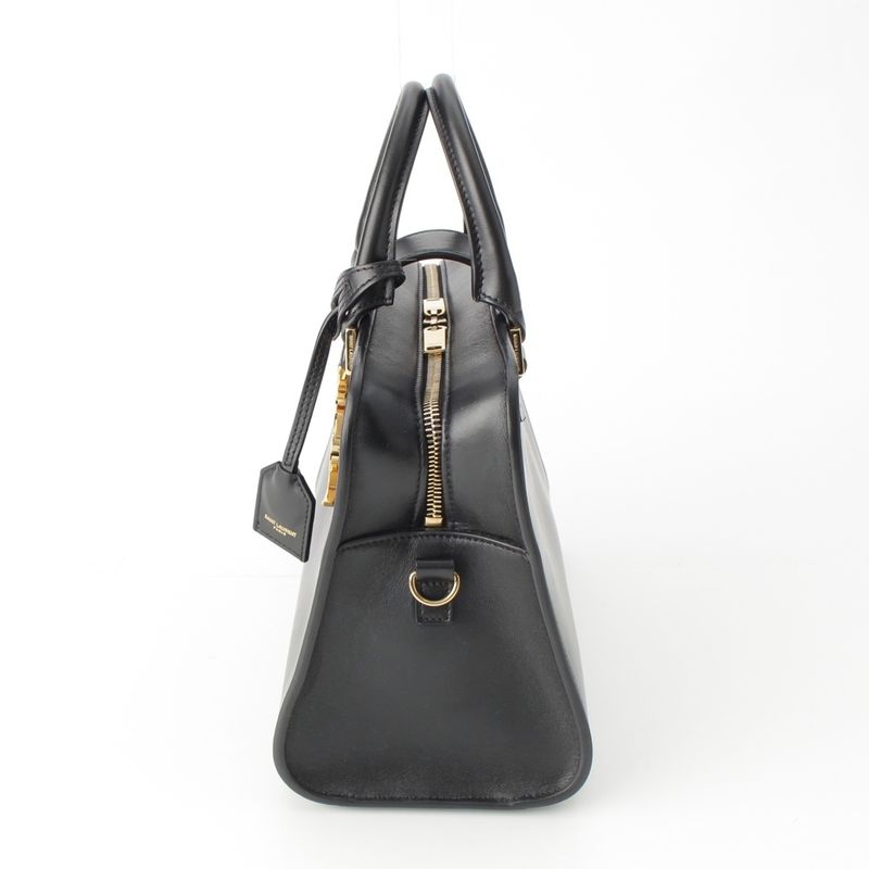 Saint Laurent Baby Cabas 2-Way Shoulder Handbag Black