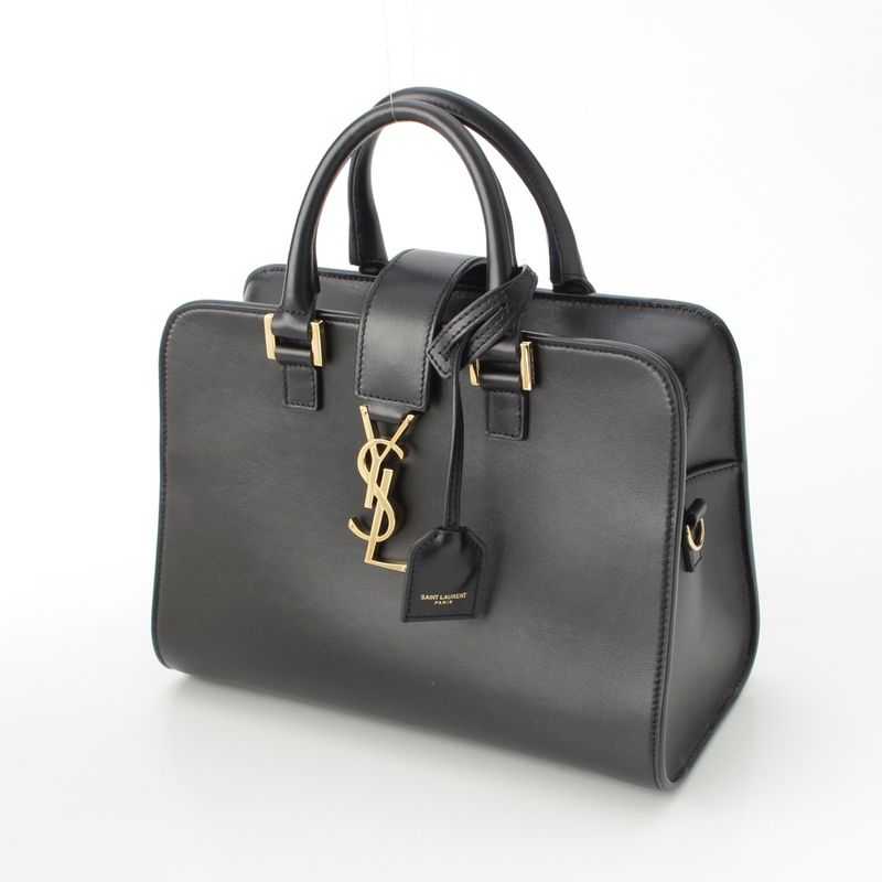 Saint Laurent Baby Cabas 2-Way Shoulder Handbag Black