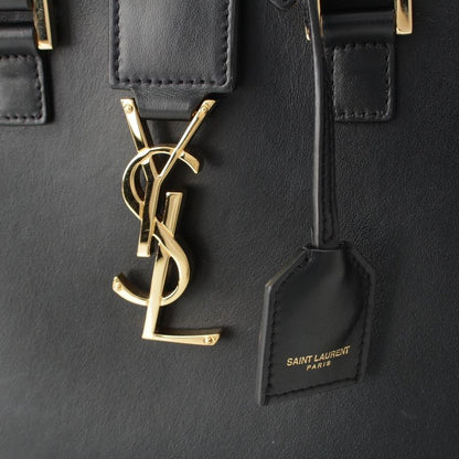 Saint Laurent Baby Cabas 2-Way Shoulder Handbag Black
