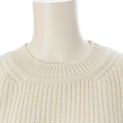 Hermes Cashmere Cotton Serie Knit Sweater Top Off White 40