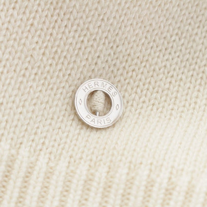 Hermes Cashmere Cotton Serie Knit Sweater Top Off White 40