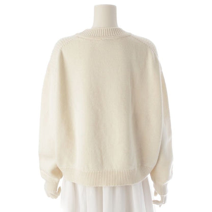 Hermes Cashmere Cotton Serie Knit Sweater Top Off White 40