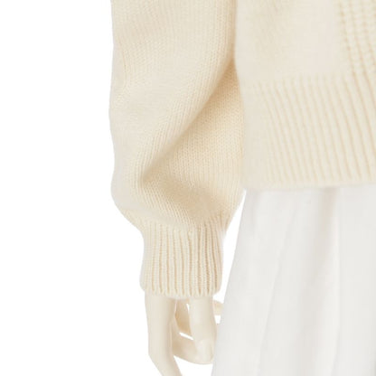 Hermes Cashmere Cotton Serie Knit Sweater Top Off White 40
