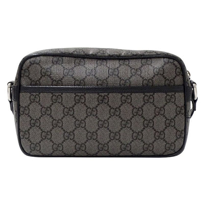 Gucci Shoulder Bag GG Supreme Gray Black