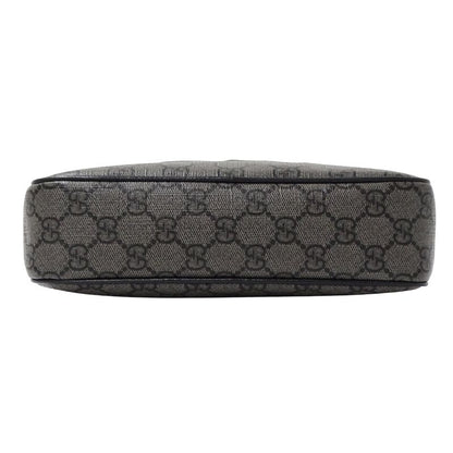 Gucci Shoulder Bag GG Supreme Gray Black