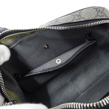 Gucci Shoulder Bag GG Supreme Gray Black