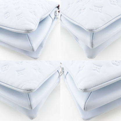 Louis Vuitton Coussin PM Monogram Emboss Lamb Leather Blue Glacier Light