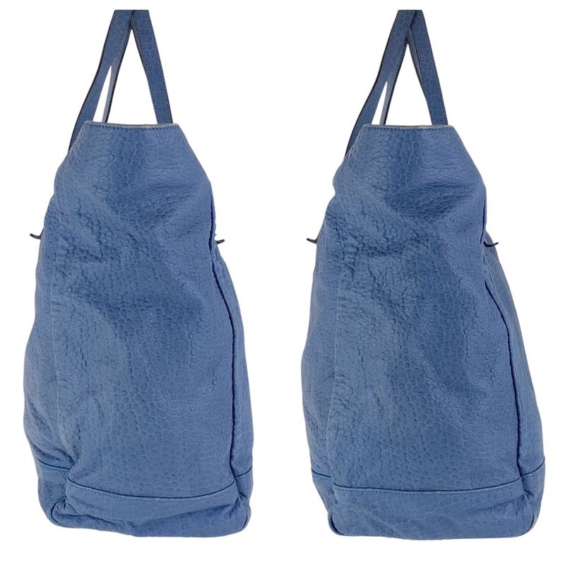 Gucci Blue Navy Leather Tote Shoulder Bag