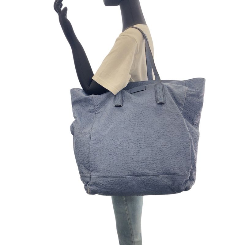 Gucci Blue Navy Leather Tote Shoulder Bag