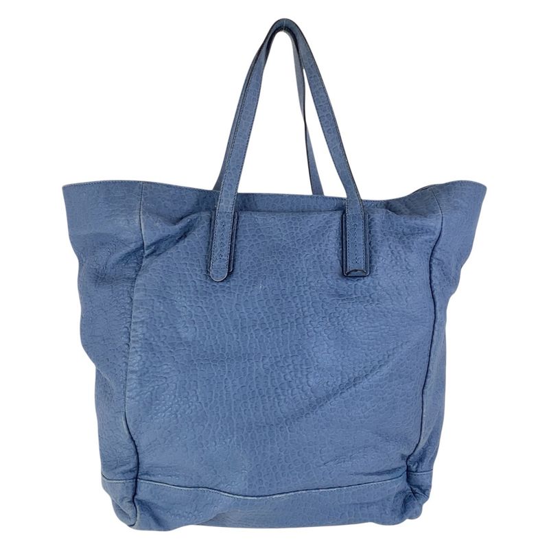 Gucci Blue Navy Leather Tote Shoulder Bag