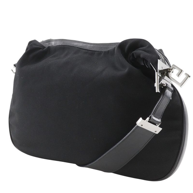 Gucci 001.3341.3444 Nylon Canvas Black Shoulder Bag