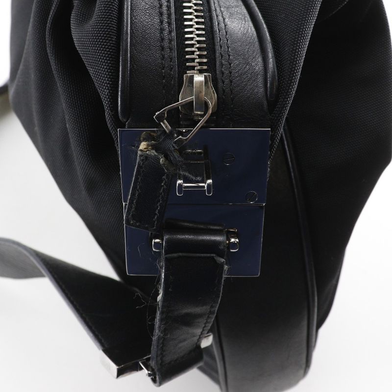 Gucci 001.3341.3444 Nylon Canvas Black Shoulder Bag