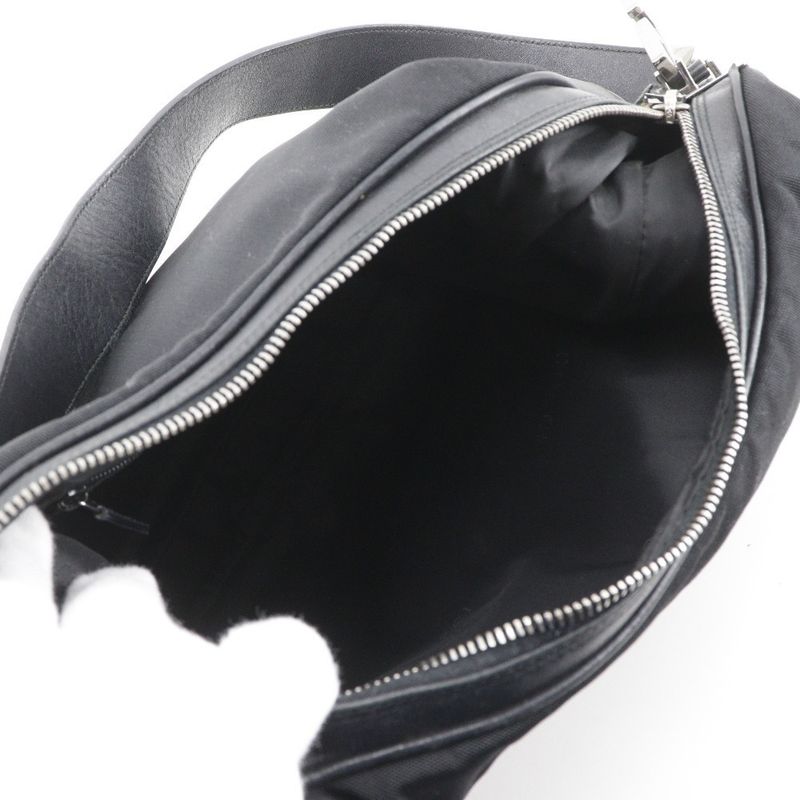 Gucci 001.3341.3444 Nylon Canvas Black Shoulder Bag