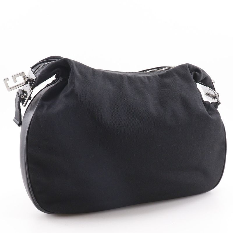 Gucci 001.3341.3444 Nylon Canvas Black Shoulder Bag