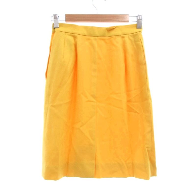 Saint Laurent Yves Vintage Skirt Set Suit Collarless Jacket Gold