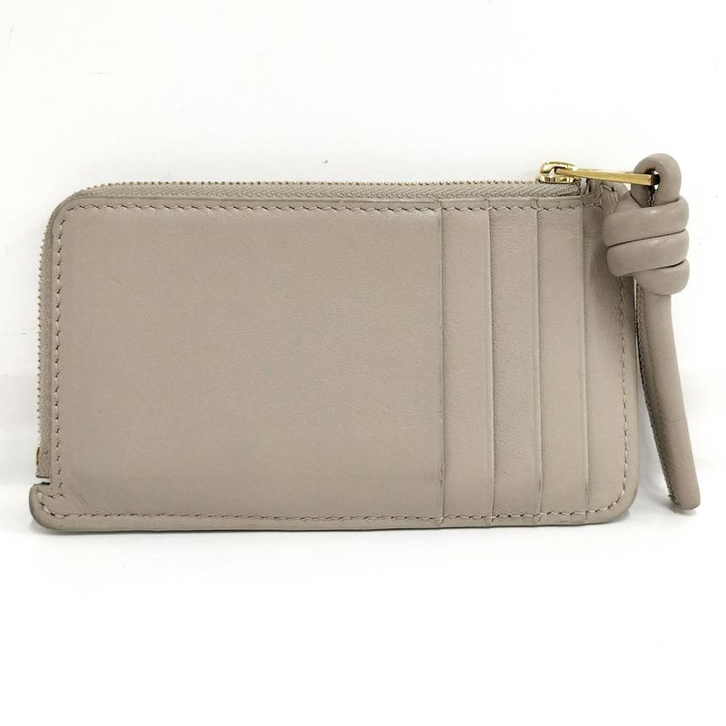 Loewe Wallet Fragment Case Logo Leather Beige