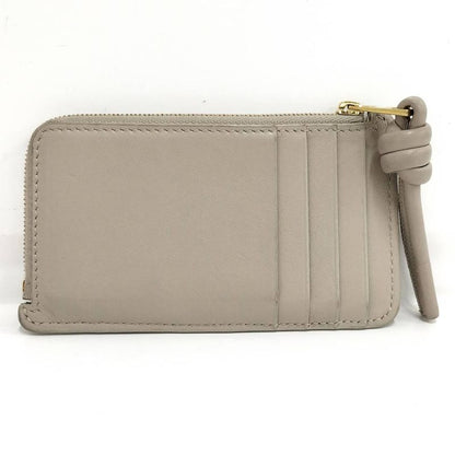 Loewe Wallet Fragment Case Logo Leather Beige