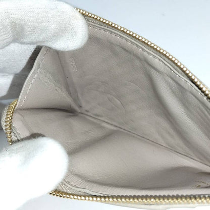 Loewe Wallet Fragment Case Logo Leather Beige