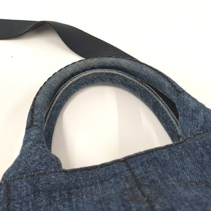Prada 2-Way Tote Canapa Denim Gray