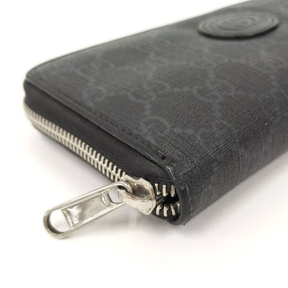 Gucci Zip Around Wallet Interlocking GG Supreme Black