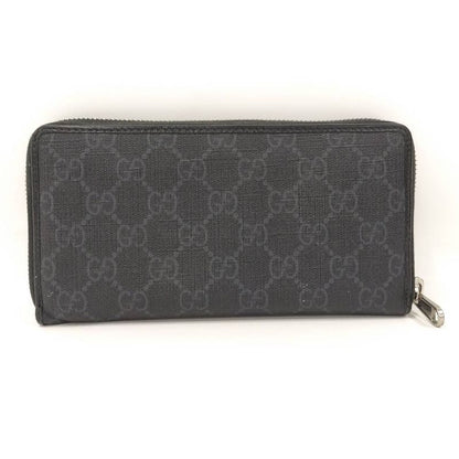 Gucci Zip Around Wallet Interlocking GG Supreme Black