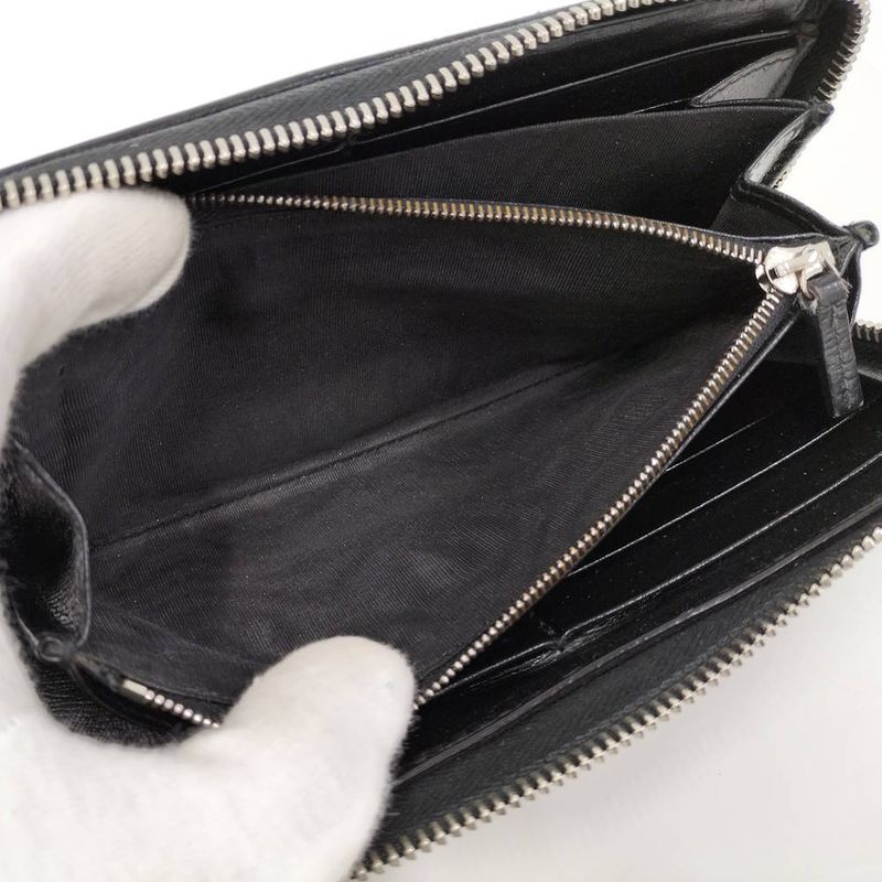Gucci Zip Around Wallet Interlocking GG Supreme Black