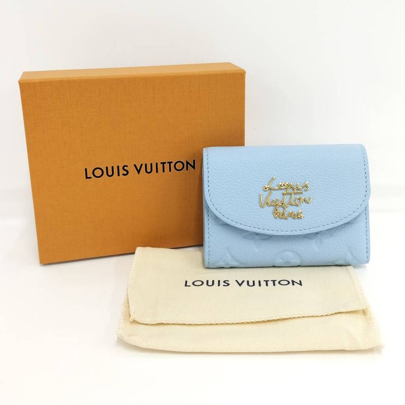Louis Vuitton Porte Monnaie Rosali Coin Case Card Case Monogram Empreinte Grape
