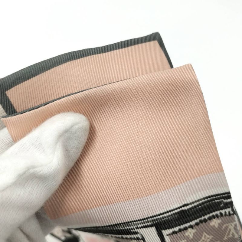 Louis Vuitton Bandeau Trunk Scarf Silk Pink