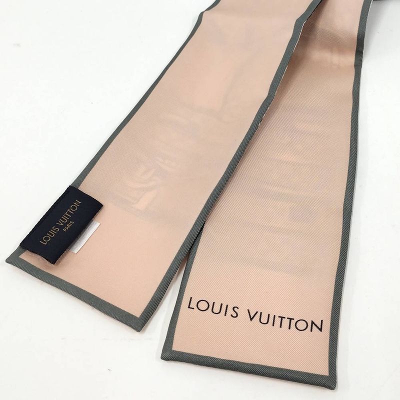 Louis Vuitton Bandeau Trunk Scarf Silk Pink
