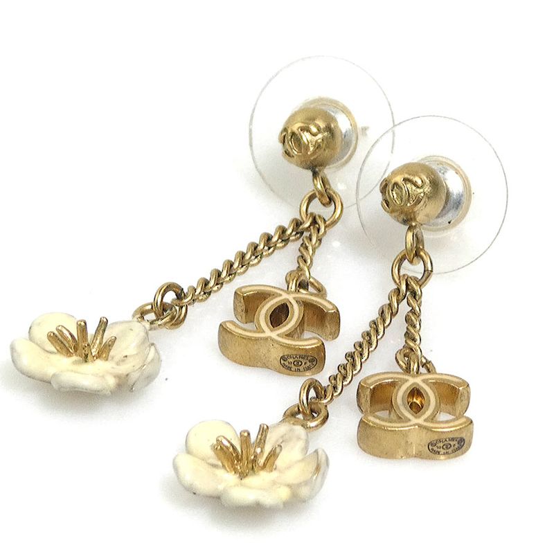 Chanel Earrings White