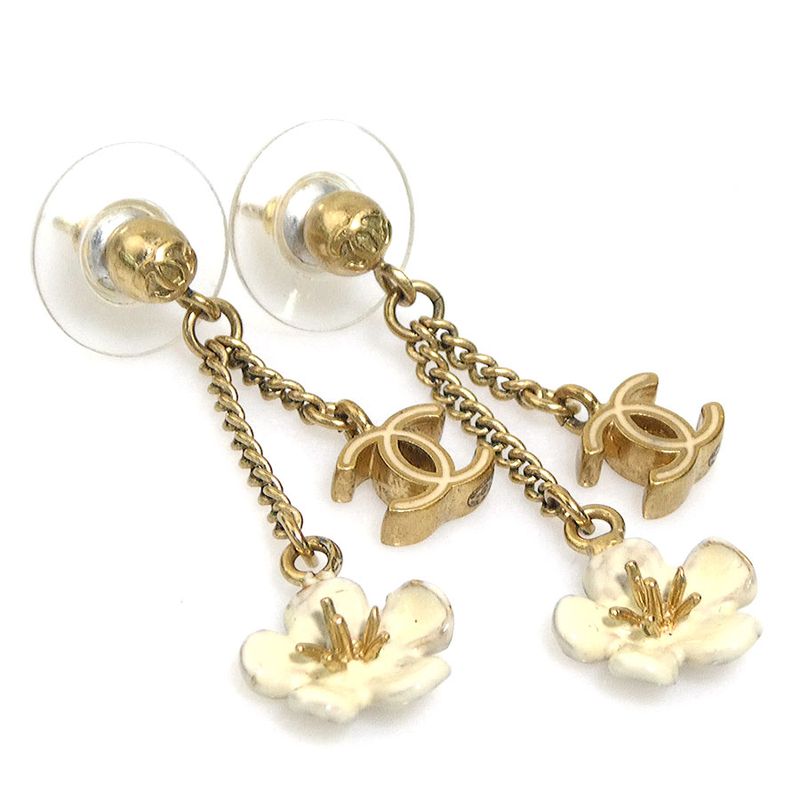 Chanel Earrings White