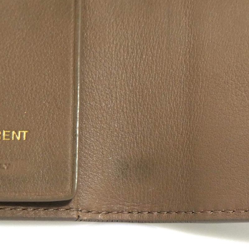 Saint Laurent Key Case Leather Brown