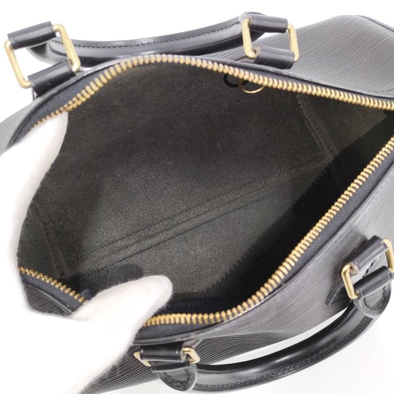 Louis Vuitton Speedy 25 Handbag Epi Noir Black