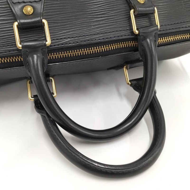 Louis Vuitton Speedy 25 Handbag Epi Noir Black