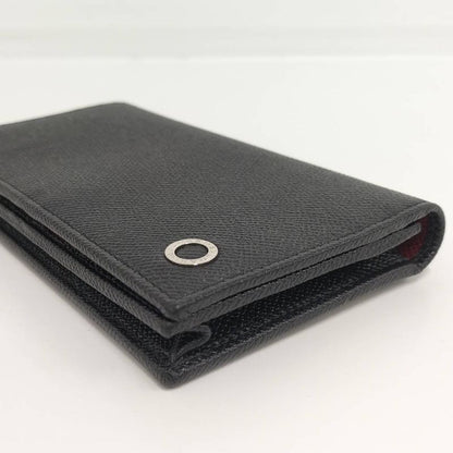 Bvlgari Man Bifold Long Wallet Leather Black
