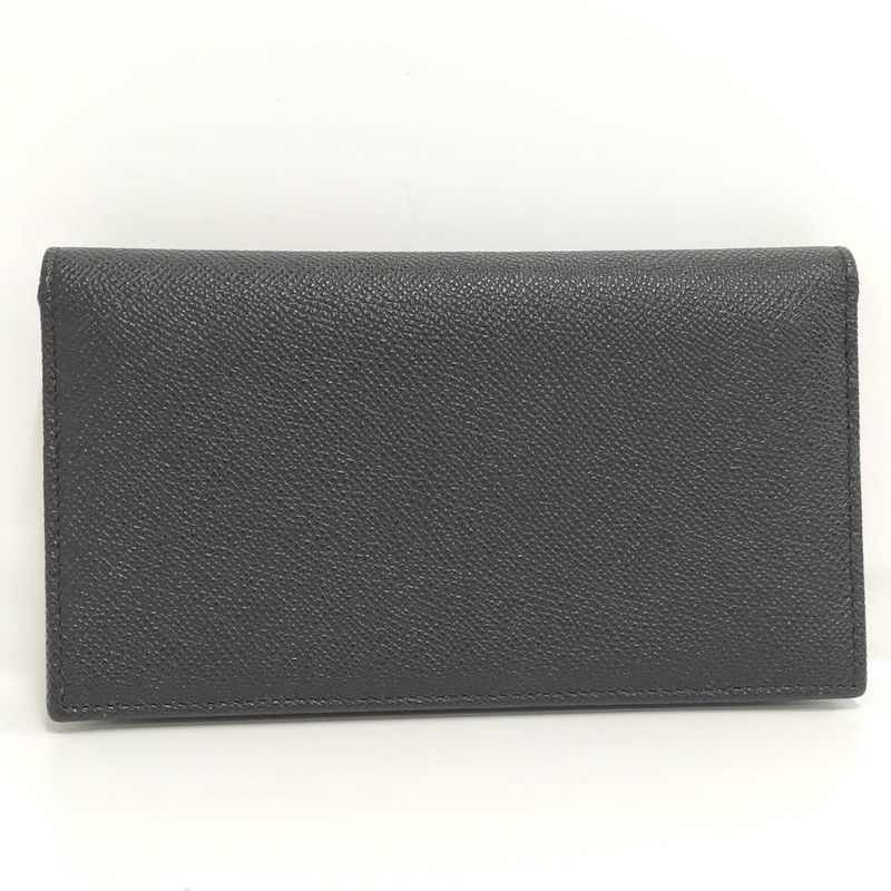 Bvlgari Man Bifold Long Wallet Leather Black