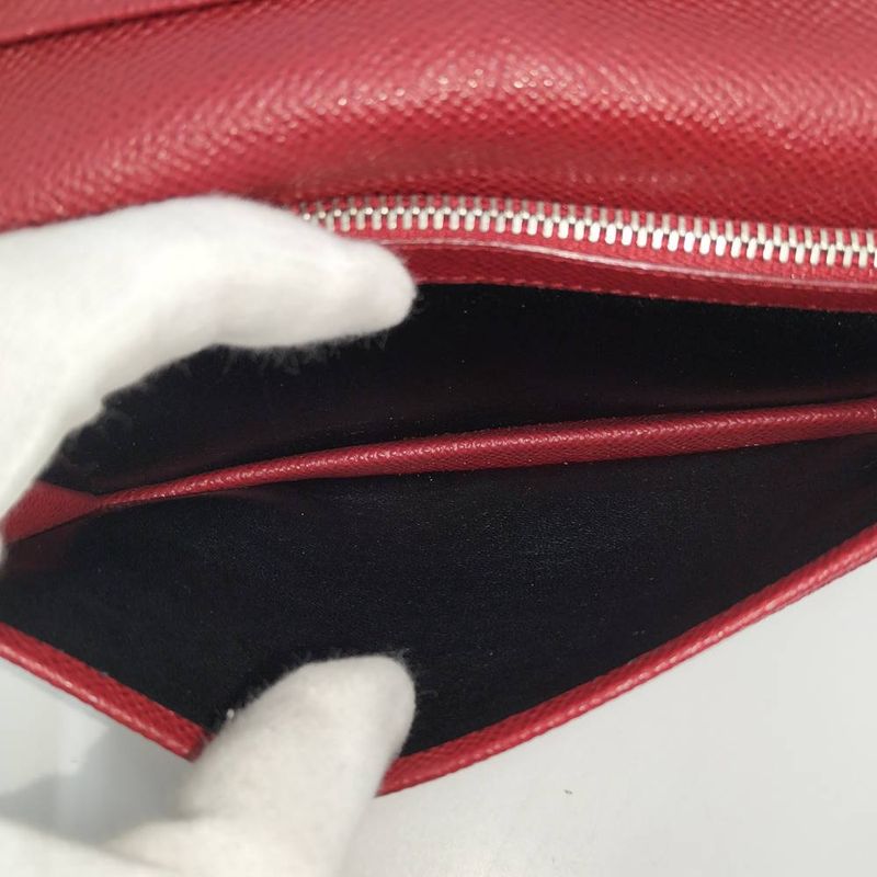 Bvlgari Man Bifold Long Wallet Leather Black