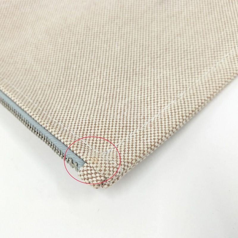 Hermes New Yachting PM Pouch Canvas Beige