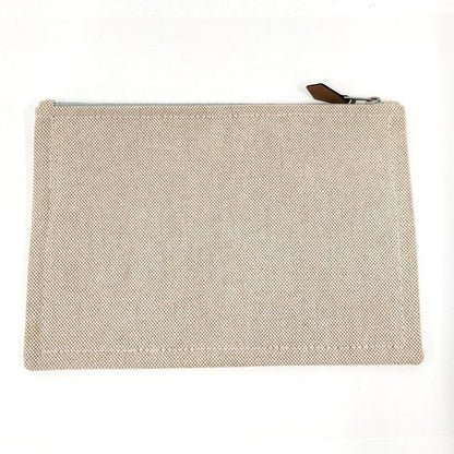 Hermes New Yachting PM Pouch Canvas Beige
