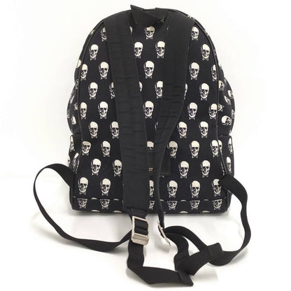 Saint Laurent Skull Backpack Canvas Black