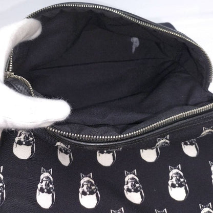 Saint Laurent Skull Backpack Canvas Black