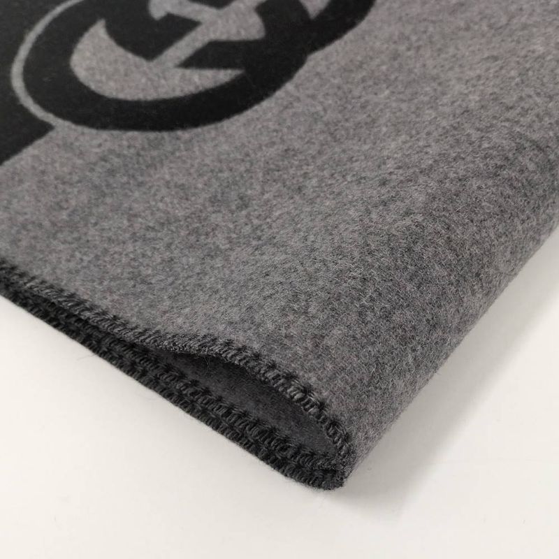 Gucci Muffler Interlocking Wool Cashmere Scarf