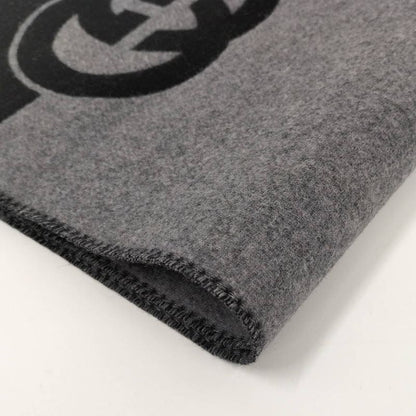 Gucci Muffler Interlocking Wool Cashmere Scarf