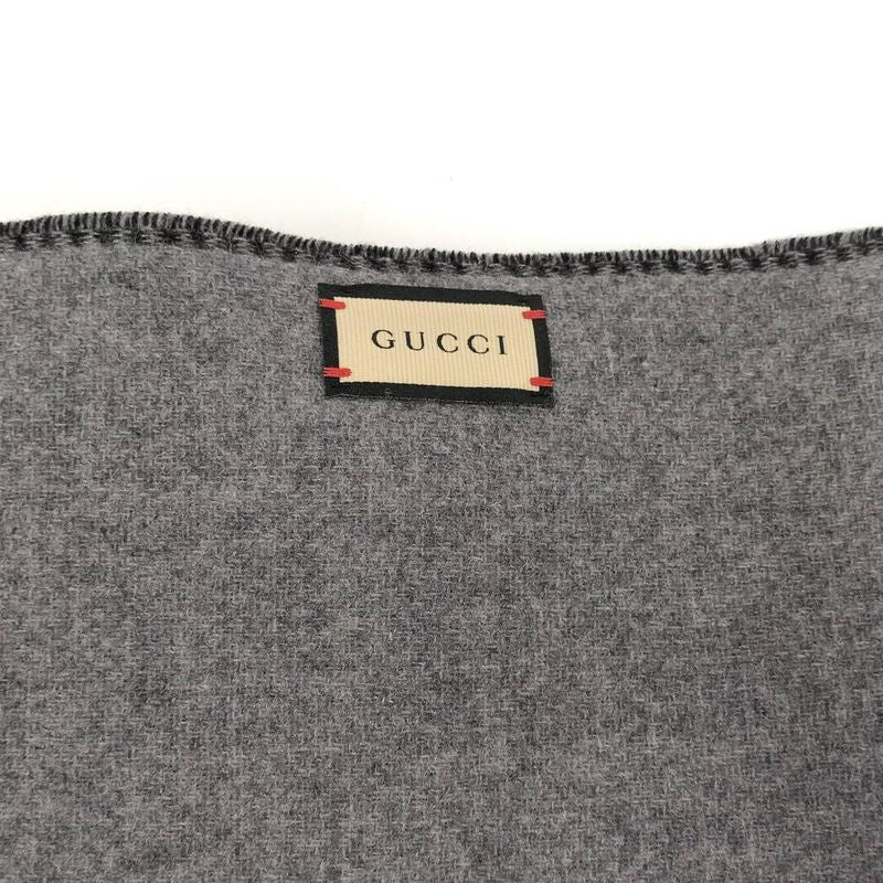 Gucci Muffler Interlocking Wool Cashmere Scarf
