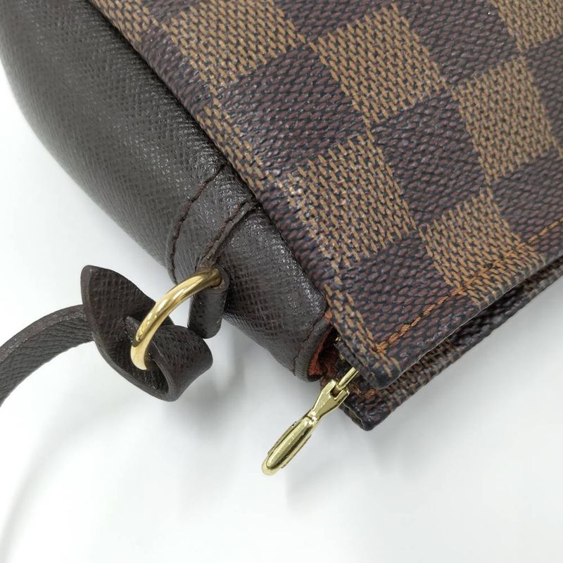 Louis Vuitton Trousse Makeup Handbag Pouch Damier Ebene