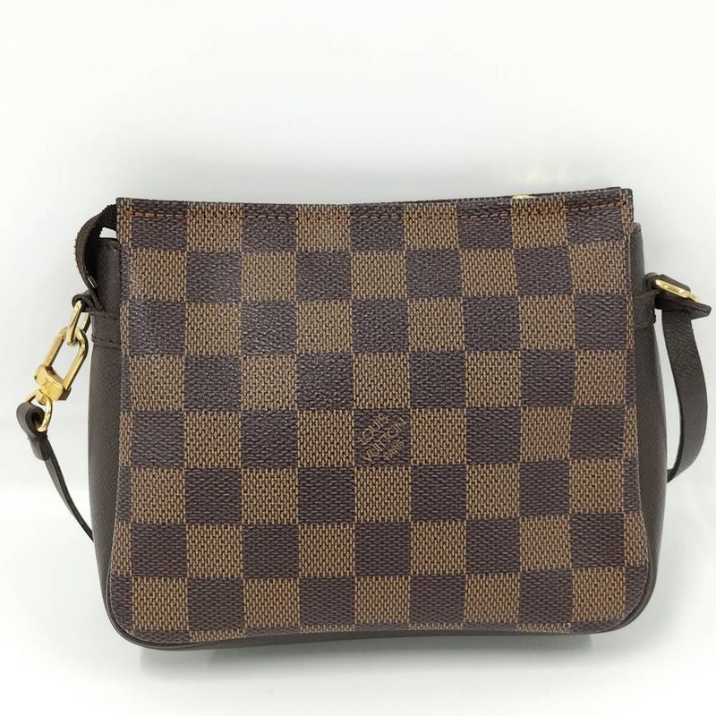 Louis Vuitton Trousse Makeup Handbag Pouch Damier Ebene