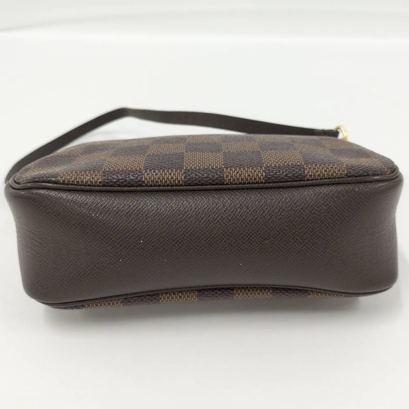 Louis Vuitton Trousse Makeup Handbag Pouch Damier Ebene