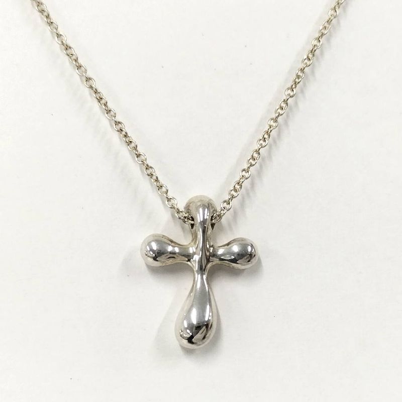 Tiffany & Co. Necklace Small Cross Elsa Peretti Silver
