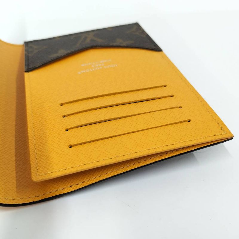 Louis Vuitton Passport Cover Couverture NM Monogram Macassar Saffron Yellow